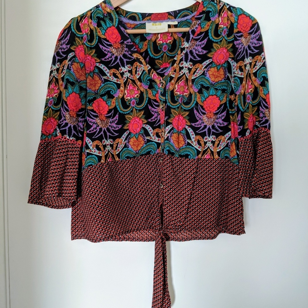 Maeve 3/4 length sleeve blouse